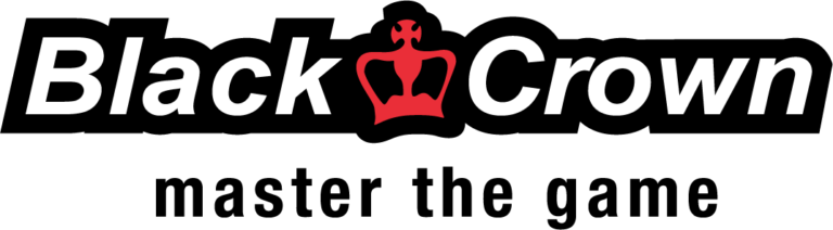 black crown logo header
