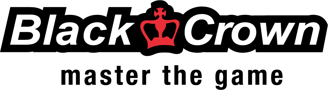 black crown logo header