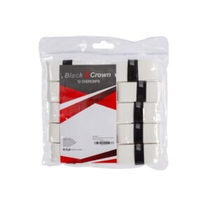 Black Crown Overgrip Liso 12er-Pack Weiss